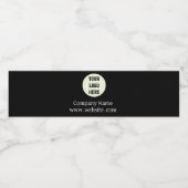 Unternehmen für benutzerdefinierte Logos Black Bus Wasserflaschenetikett (Einzelnes Label)