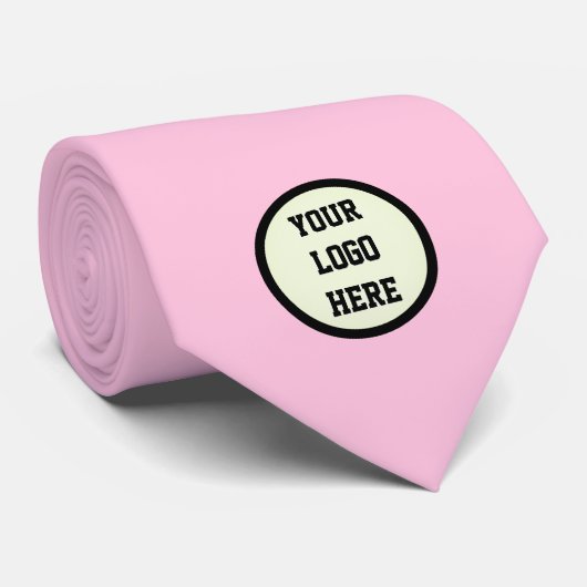 Unternehmen für benutzerdefinierte Logos Pink-Unte Krawatte (Gerollt)