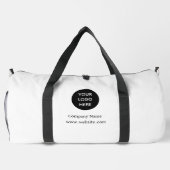 Unternehmen für benutzerdefinierte Logos Weißunter Duffle Bag (Rückseite)