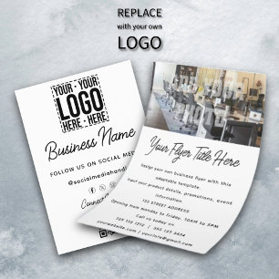 Unternehmen für kundenspezifische Firmenlogos Mode Flyer