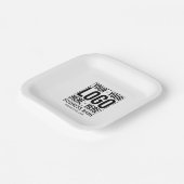 Unternehmen für kundenspezifische Firmenlogos Mode Pappteller (Gewinkelt)