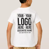 Unternehmen für kundenspezifische Firmenlogos Mode T-Shirt (Rückseite)