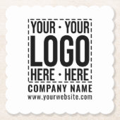 Unternehmen für kundenspezifische Firmenlogos Mode Untersetzer (Vorderseite)