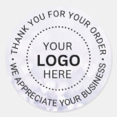 Unternehmen für kundenspezifische Firmenlogos - Vi Runder Aufkleber (Vorderseite)