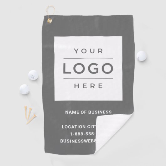 Unternehmen für kundenspezifische graue Firmenlogo Golfhandtuch (Insitu)