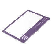 Unternehmen für kundenspezifische Logos - Lila Ges Notizblock (angewinkelt)