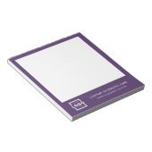 Unternehmen für kundenspezifische Logos - Lila Ges Notizblock (angewinkelt)