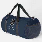 Unternehmen für kundenspezifische Logos Navy Blue Duffle Bag (Rechte Ecke)