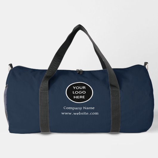 Unternehmen für kundenspezifische Logos Navy Blue  Duffle Bag (Rückseite)