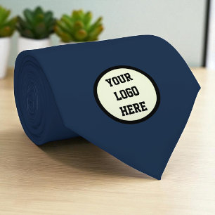 Unternehmen für kundenspezifische Logos Navy Blue Krawatte