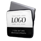 Unternehmen für kundenspezifische Rectangle-Logos Laptopschutzhülle (Vorderseite Links)