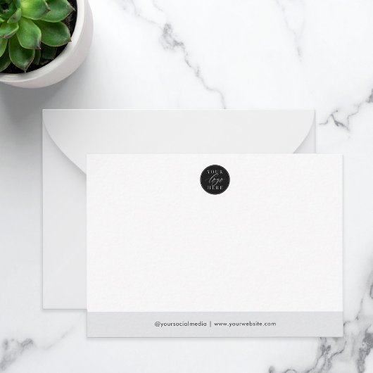 Unternehmen für kundenspezifisches Firmenlogo Mitteilungskarte