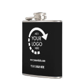 Unternehmen für kundenspezifisches Logo | Modernes Flachmann (Links)