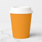 Unternehmen für kundenspezifisches Orange Logo Pappbecher (Rückseite)