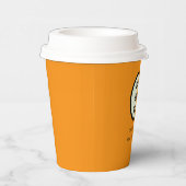 Unternehmen für kundenspezifisches Orange Logo Pappbecher (Rechts)