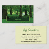 Unternehmen für Landschaftsschutzdienste Visitenkarte (Vorne/Hinten)