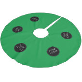 Unternehmen für umweltfreundliche Logos Polyester Weihnachtsbaumdecke (Schrägansicht)