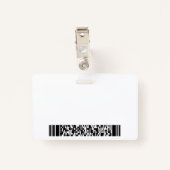 Unternehmen | Geschäftsmann im Anzug | Strichcode Ausweis (Rückseite mit Klammer)