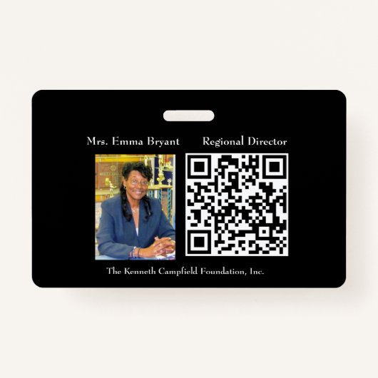 Unternehmen-ID-Abzeichen Ausweis (Vorderseite)