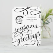 Unternehmen IHR LOGO Feiertagskarte (Stehend Vorderseite)