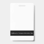 Unternehmen Individuelle Name Abzeichen Ausweis (Rückseite)