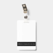 Unternehmen Individuelle Name Abzeichen Ausweis (Rückseite mit Clip)