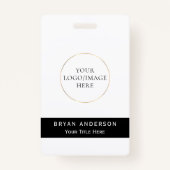 Unternehmen Individuelle Name Abzeichen Ausweis (Vorderseite)