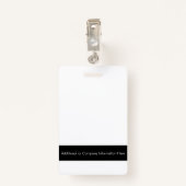 Unternehmen Individuelle Name Abzeichen Ausweis (Rückseite mit Klammer)