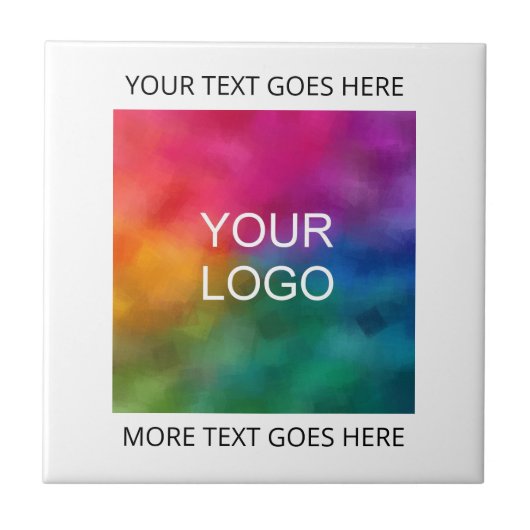 Unternehmen laden Sie hier Ihr eigenes Logo hoch Fliese (Vorderseite)