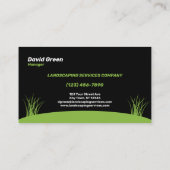 Unternehmen Landscaping Services Visitenkarte (Rückseite)