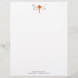 Unternehmen Letterhead Design Red Dragonfly Briefbogen