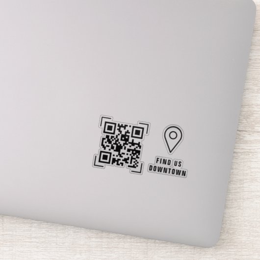 Unternehmen | Location QR Code Scan Aufkleber (Detail)