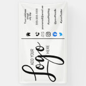 Unternehmen Marketing hinzufügen Sie Ihr Logo Banner (Vertikal)