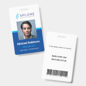 Unternehmen Medial Employee Abzeichen Ausweis (Vorder- & Rückseite)