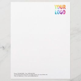 Unternehmen mit benutzerdefiniertem Firmenlogo Briefbogen