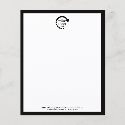 Unternehmen mit benutzerdefiniertem Logo | Moderne (Vorderseite)