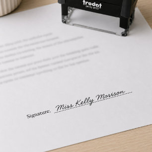 Unternehmen mit beruflichen Unterschriften Permastempel