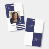 Unternehmen mit blauem Foto Ausweis (Front & Back)