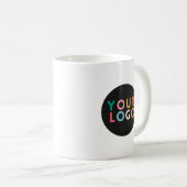Unternehmen mit dem Logo für kundenspezifische Ges Kaffeetasse (VorderseiteRechts)