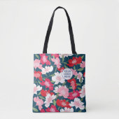 Unternehmen mit farbigen Red Floral Pattern Tasche (Vorderseite)