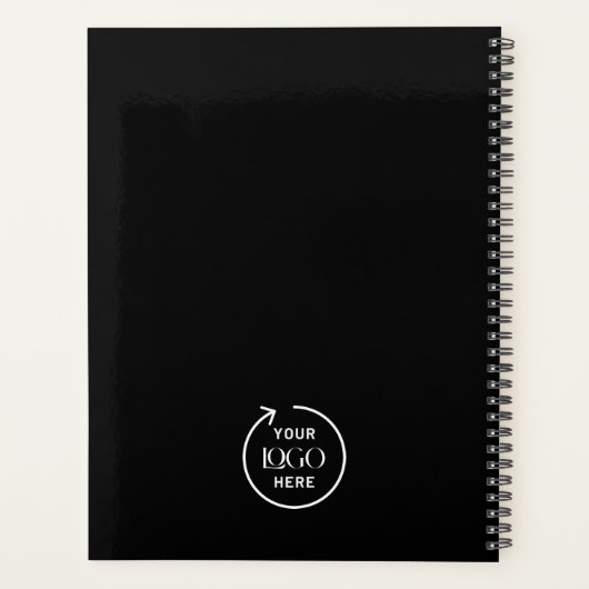 Unternehmen mit Firmenlogo Minimalistisch Planer (Rückseite)
