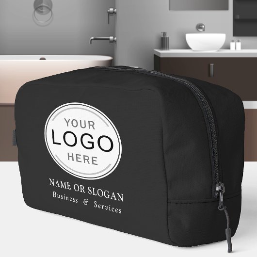 Unternehmen mit Firmenlogo Moderne Markenbezeichnu Waschbeutel