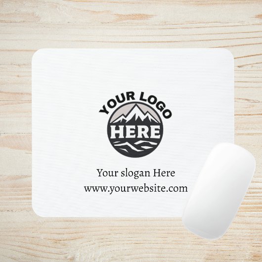 Unternehmen mit Firmenlogo Mousepad