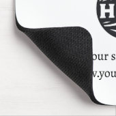Unternehmen mit Firmenlogo Mousepad (Ecke)