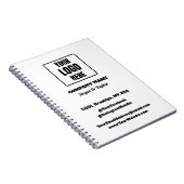 Unternehmen mit Firmenlogo Retreat Keepake Notizblock (Rechte Seite)