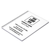 Unternehmen mit Firmenlogo Retreat Keepake Notizblock (Linke Seite)