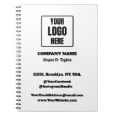 Unternehmen mit Firmenlogo Retreat Keepake Notizblock (Vorderseite)