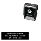 Unternehmen mit Geschäftsadresse Einfach Personali Permastempel (Beispiel)