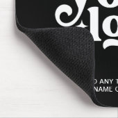 Unternehmen mit Markenzeichen für schwarzes Logo Mousepad (Ecke)