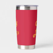 Unternehmen mit rotem Logo Thermobecher (Links)